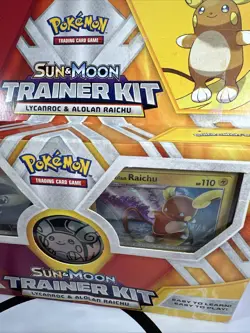 Pokemon TCG: Sun & Moon Trainer Kit Lycanroc & Alolan Raichu Card Game 820650802102 - Image 3