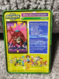 Megakabuterimon Digimon Metal Card 2000 Taco Bell Promo - Image 2