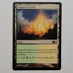 MTG - Sunpetal Grove - Core Set 2010 - Light Play - LP - Magic The Gathering 228 - Image 2