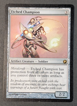 MTG - 1x Etched Champion - Scars of Mirrodin - LP - Rare - Magic The Gathering - Image 1