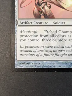 MTG - 1x Etched Champion - Scars of Mirrodin - LP - Rare - Magic The Gathering - Image 3