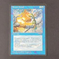MTG - Arcane Denial (Axe) - Alliances - LP/NM - Vintage Magic The Gathering 1996 - Image 2