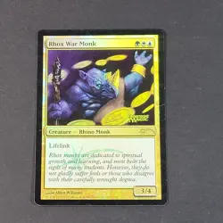 MTG - Rhox War Monk - FNM Promo Foil - LP/NM - Magic The Gathering - 2011 Rare - Image 2