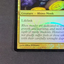 MTG - Rhox War Monk - FNM Promo Foil - LP/NM - Magic The Gathering - 2011 Rare - Image 3