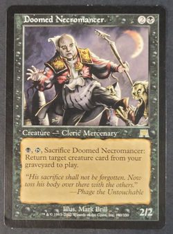 MTG - Doomed Necromancer - Onslaught - LP - Vintage 2002 - Magic The Gathering - Image 1