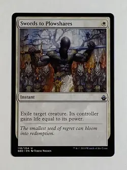 MTG - 1x Swords to Plowshares - Battlebond - NM/LP - Magic The Gathering #110 - Image 2