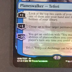 MTG - Teferi, Temporal Archmage - Oversize Foil - Commander 2014 - NM/LP - Magic - Image 3