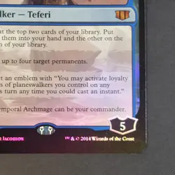 MTG - Teferi, Temporal Archmage - Oversize Foil - Commander 2014 - NM/LP - Magic - Image 4