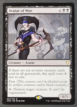 MTG - Avatar of Woe - Commander Anthology Volume 2 - LP/NM - Magic the Gathering - Image 1