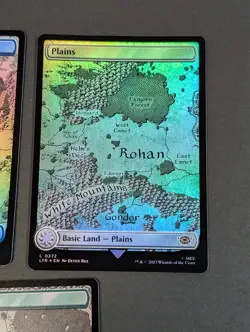 MTG - 3x Foil Full Art Land Collection (272, 274 & 281 ) LOTR - NM Pack Fresh - Image 5