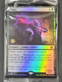 MTG - 1x Wight - Adventures in the Forgotten Realms - NM Pre Release Foil Sealed - Image 1