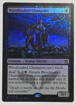 MTG - 1x Bloodsoaked Champion - Khans of Tarkir - NM - FOIL Magic The Gathering - Image 1