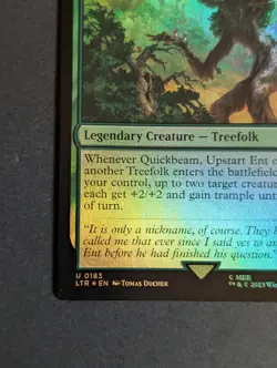 MTG - Quickbeam Upstart Ent - NM Foil - Lord of the Rings: Tales of Middle Earth - Image 3