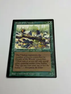 MTG - People of the Woods - The Dark - LP/NM - Vintage Magic The Gathering 1994 - Image 3