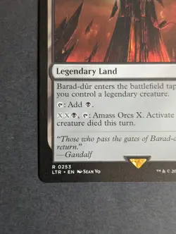 MTG - 1x Barad- Dur - NM - Rare Black - Lord of the Rings: Tales of Middle Earth - Image 3