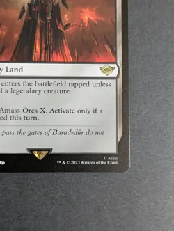 MTG - 1x Barad- Dur - NM - Rare Black - Lord of the Rings: Tales of Middle Earth - Image 4