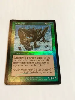 MTG - Foil Lhurgoyf, Deckmasters: Garfield vs Finkel LP/NM - Rare - ICE Age Art - Image 3