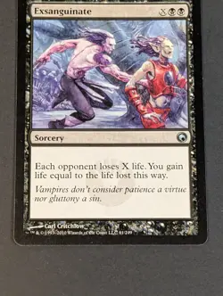 lp MTG - 1x Exsanguinate - Scars of Mirrodin - NM/LP - Magic The Gathering 2010 - Image 5