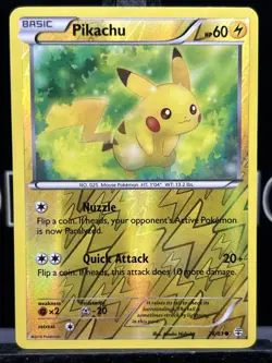 Pikachu 26/83 XY Generations Pokemon Reverse Holo Foil Rare Nice! - Image 3