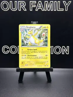Ampharos BW67 HD Galaxy SWIRL - B&W Promo Pokemon Card - LP - Image 1