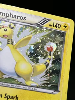 Ampharos BW67 HD Galaxy SWIRL - B&W Promo Pokemon Card - LP - Image 5