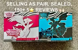 Pokemon Black Bolt / White Flare Elite Trainer Box ETB, 1 Of Each, Fresh Sealed - Image 1