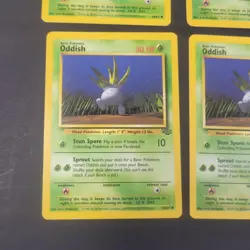 Pokemon TCG - 4x Oddish 58/64 - NM/LP - Vintage Jungle Common Grass Type - 1999 - Image 3