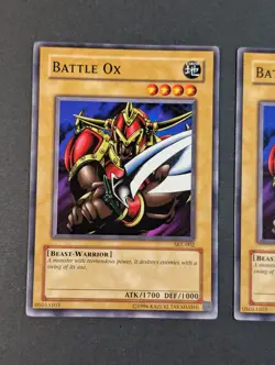Yugioh TCG - 2x Battle Ox - SKE-002 - NM/LP - Vintage Common - Unlimited Edition - Image 3