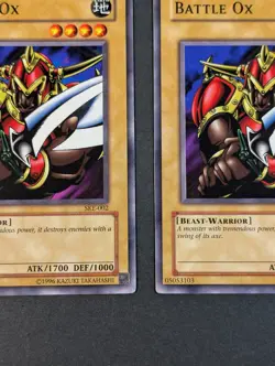 Yugioh TCG - 2x Battle Ox - SKE-002 - NM/LP - Vintage Common - Unlimited Edition - Image 5