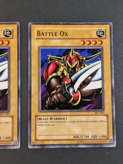 Yugioh TCG - 2x Battle Ox - SKE-002 - NM/LP - Vintage Common - Unlimited Edition - Image 4