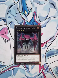 Number 16 Shock Master 1st Edition Platinum Rare RA04 Yugioh Card - Image 1