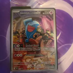 Pokemon card Team Rocket’s Wobbuffet - SEALED PROMO destined Rivals 203 - Image 1