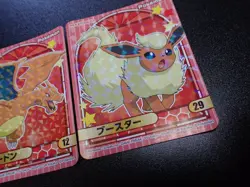 Pokemon Card Marumiya Holo Sticker x2 Charizard No.12 & Flareon No.29 #5561 - Image 3
