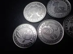 Pokemon Card Meiji Promo Battle Coin x5 Poliwrath Evolutions & Lapras #5461 - Image 5