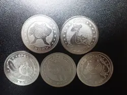 Pokemon Card Meiji Promo Battle Coin x5 Poliwrath Evolutions & Lapras #5461 - Image 1