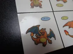 Pokemon Card Daiichi Bread Promo Sticker Charizard x4 SET #5518 - Image 2