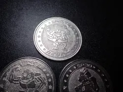 Pokemon Card Meiji Promo Battle Coin x3 Machamp Evolutions #5455 - Image 2