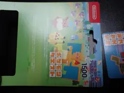 Pokemon Quest Nintendo Prepaid Gift Card Charizard Pikachu Eevee With Case #5315 - Image 5