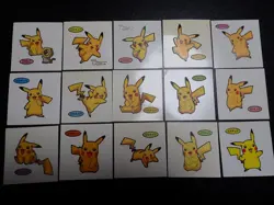 Pokemon Card Daiichi Bread Promo Sticker Pikachu x15 SET #4348 - Image 1