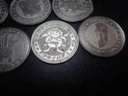 Pokemon Card Meiji Promo Battle Coin x7 Nidoking etc #5512 - Image 3