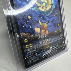 Pikachu Starry Night Van Gogh Custom Full Art Card Pokemon Cute Anime - Image 2