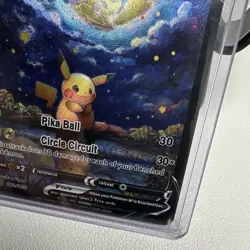 Pikachu Starry Night Van Gogh Custom Full Art Card Pokemon Cute Anime - Image 5