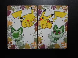 Pokemon Card Pronto Promo 2 SET Holo Pikachu Sprigatito #5141 NM/EX - Image 1