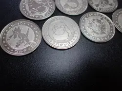 Pokemon Card Meiji Promo Battle Coin x7 Slowbro Dewgong etc #5480 - Image 3