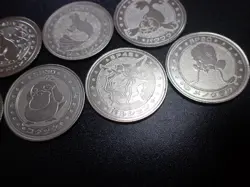 Pokemon Card Meiji Promo Battle Coin x7 Slowbro Dewgong etc #5480 - Image 4