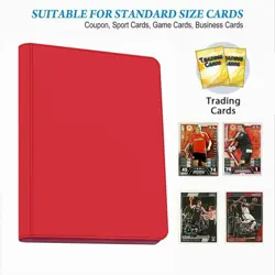 Premium 1000+ Capacity Red Trading Card Binder with 16 Double-Sided Pockets - Image 5