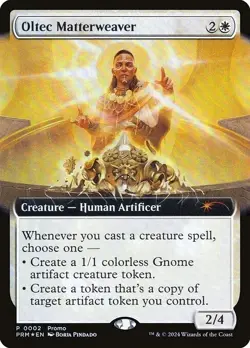 Magic Th Gathering Outlaws of Thunder Junction Promo Foil OLTEC MATTERWEAVER MTG - Image 1