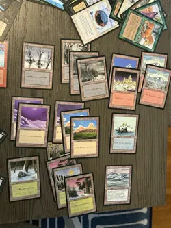 1995 MTG Ice Age Lot Of 100+ With Rares And Lands Lightly Played - Image 2