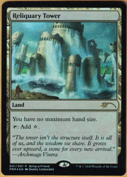 Magic The Gathering Bring-A-Friend Promo Foil RELIQUARY TOWER MTG - Image 1
