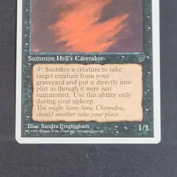 MTG - 1x Hell's Caretaker - Chronicles - NM - Vintage - Magic The Gathering 1995 - Image 3